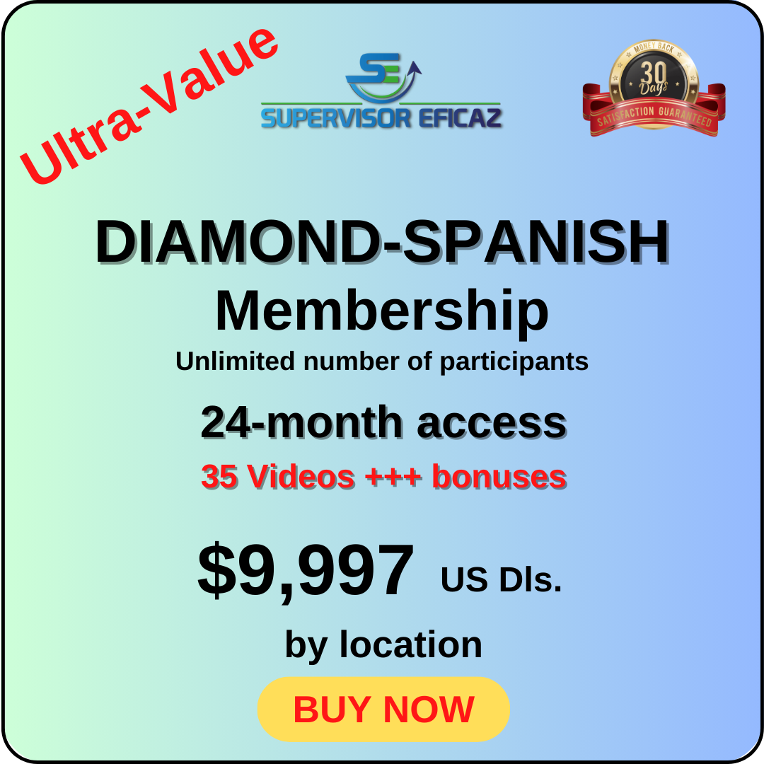 Diamond 24 Months Access - 35 Videos - in SPANISH with English subtitles