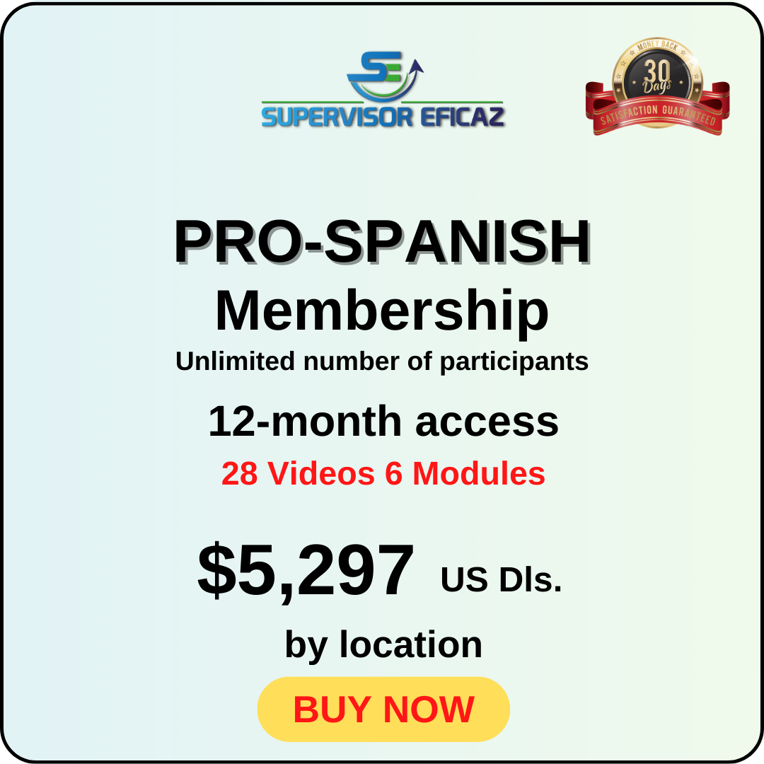 PRO 12 Months Access - 28 Videos - in SPANISH with English subtitles