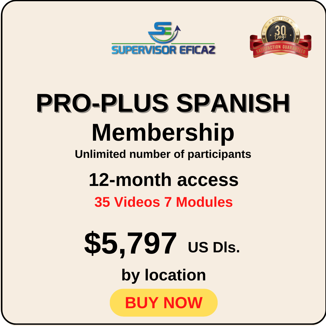 PRO-PLUS 12 Months Access - 35 Videos - in SPANISH with English subtitles