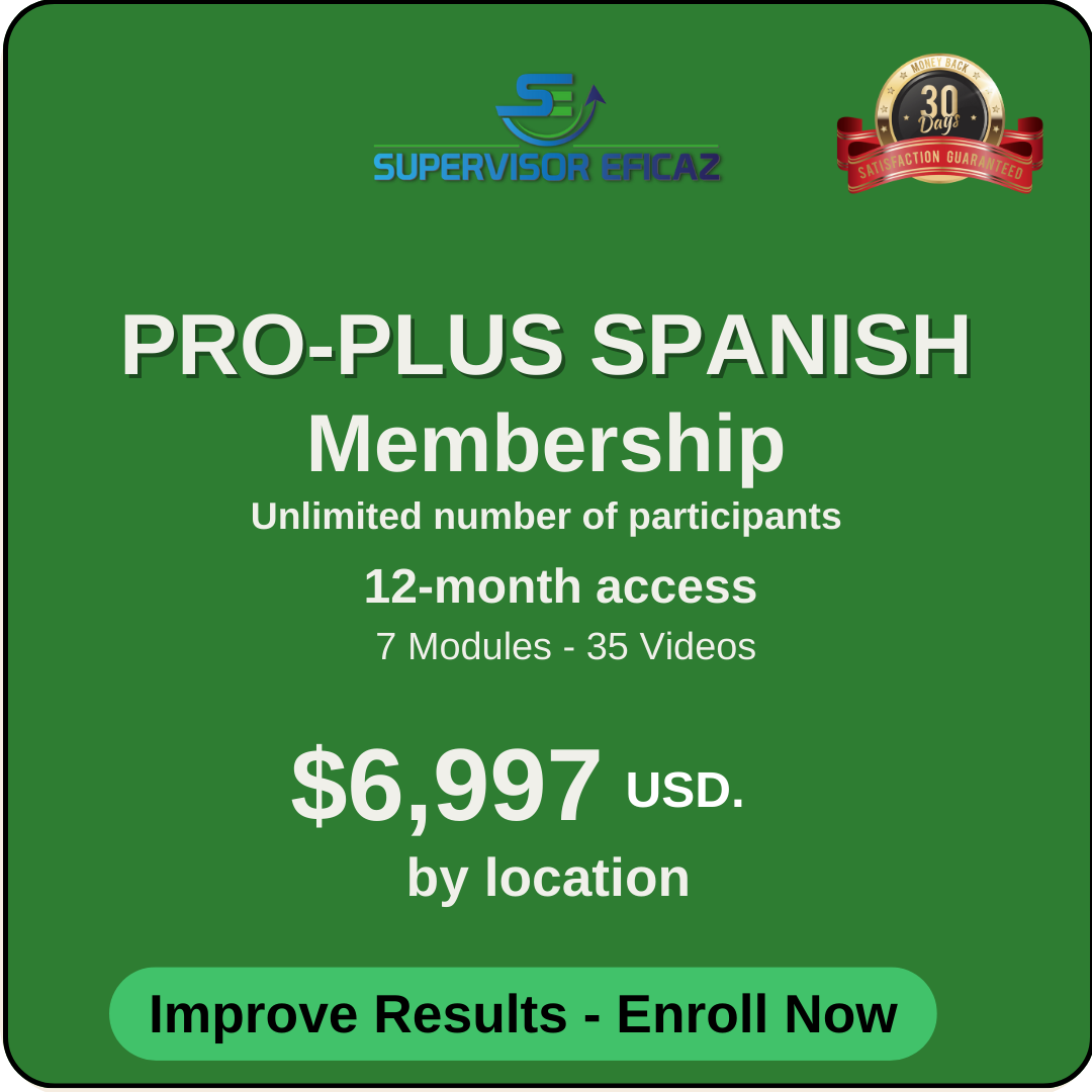 PRO-PLUS 12 Months Access - 7 Modules - 35 Video-lessons - in SPANISH with English subtitles