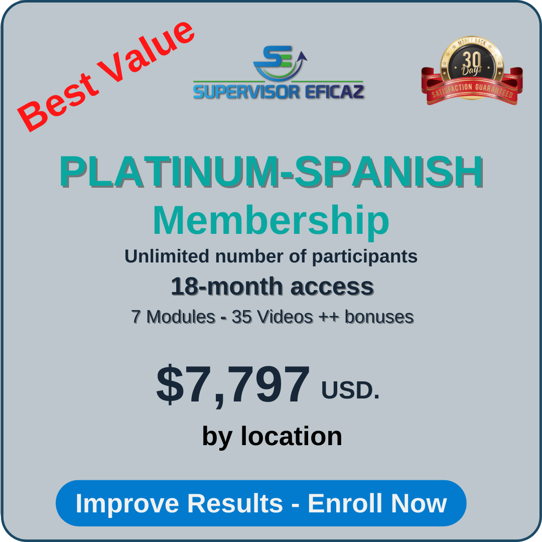 Platinum 18 Months Access - 7 Modules - 35 Video- lessons - in SPANISH with English subtitles