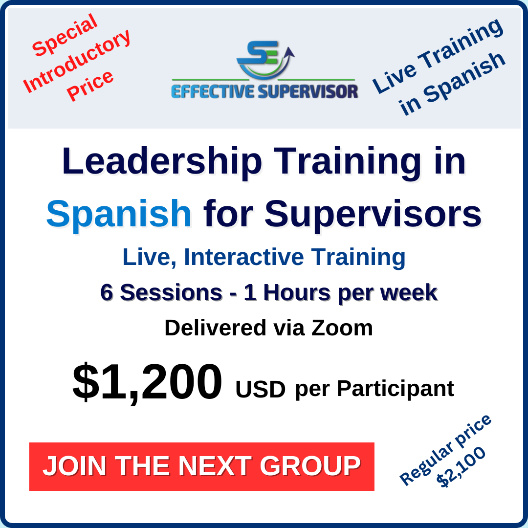 Leadership Training in Spanish for Supervisors (Live – 6 Weeks)
