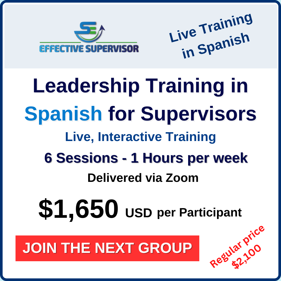 Leadership Training in Spanish for Supervisors (Live – 6 Weeks)