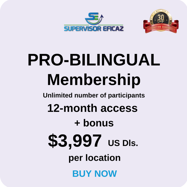 12 MONTHS ACCESS  - In Spanish with subtitles in English
