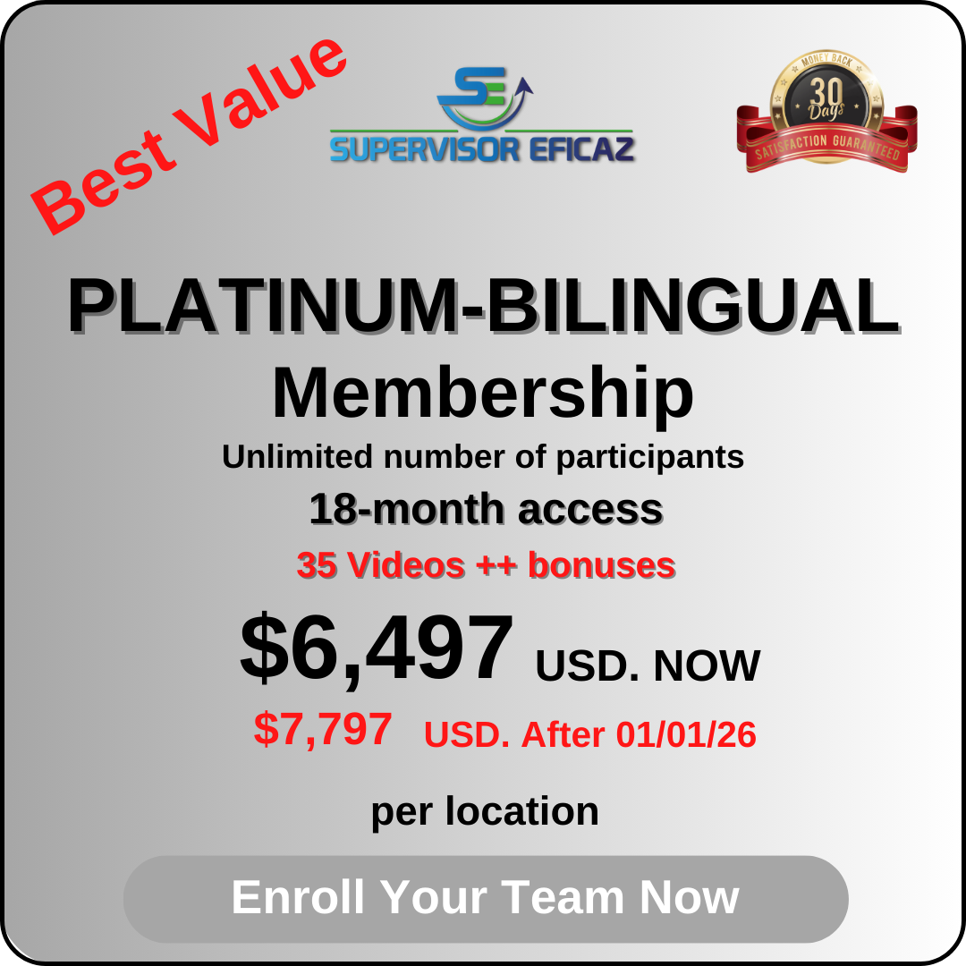 Platinum 18 Months Access - 35 Videos - in SPANISH with English subtitles